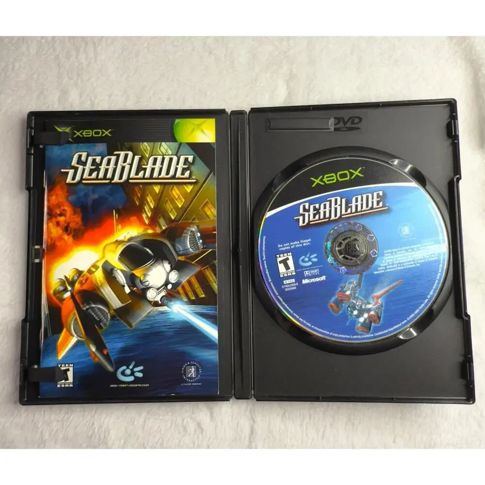 SeaBlade (Microsoft Xbox, 2002) Complete Case, Manual, Disc – Rare Retro Game